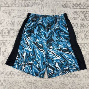 Under Armour Shorts Loose Train Stretch 2.0 Blue Drawstring Men’s Size Medium